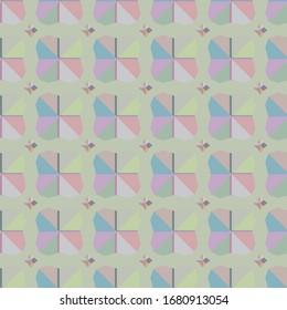 Abstrakte Hintergrundtextur im geometrischen Zierstil. Nahtloses Design.