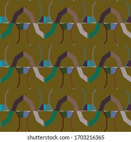 Abstract background texture in geometric ornamental style. Seamless design.