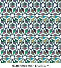 Abstract background texture in geometric ornamental style. Seamless design.