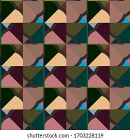 Abstract background texture in geometric ornamental style. Seamless design.