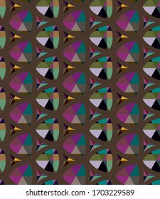 Abstract background texture in geometric ornamental style. Seamless design.