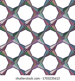 Abstrakte Hintergrundtextur im geometrischen Zierstil. Nahtloses Design.