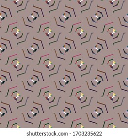 Abstract background texture in geometric ornamental style. Seamless design.