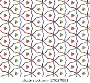 Abstract background texture in geometric ornamental style. Seamless design.