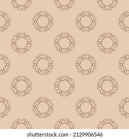 Abstract background texture in geometric ornamental style. Geometric seamless pattern