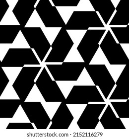 Abstrakte Hintergrundtextur im geometrischen Zierstil. schwarz-weiß