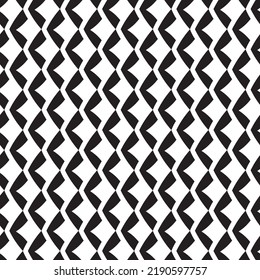 Abstract background texture in geometric ornamental style. black and white x cross vector pattern or background