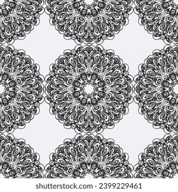 Abstract background texture in geometric ornamental style. Seamless design