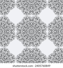 Abstract background texture in geometric ornamental style. Seamless design