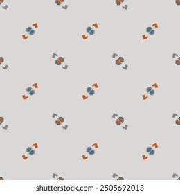 Abstrakte Hintergrundtextur im geometrischen Zierstil. Nahtloses Design. Vektorgrafik.