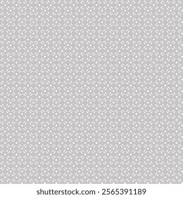 Abstract background texture in geometric ornamental style. Vector Vintage Pattern , Ceramic tiles pattern on grey background. Simple floral pattern.