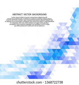 Abstract background with texture of green triangles. Empty space for text