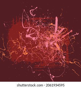 Abstract Background Texture Grunge Colorful Modern Style Splatter Scratch