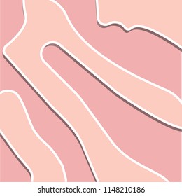 Abstract background texture hand drawn vector color pink