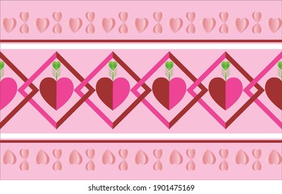 abstract background with texture love invitation card valentine's day use as wallpaper, vector illustration.