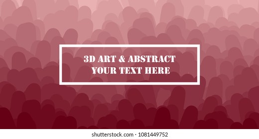 Abstract Background Texture And Minimal Covers Design. 3D Art and Abstract Your Text Here. Various Rounded Shapes In Color. For Card, Placards, Banners, Presentations. Vector Illustration. Eps 10.