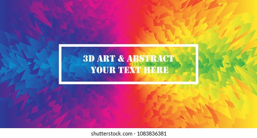 Abstract Background Texture And Minimal Covers Design. 3D Art & Abstract Your Text Here. Geometric Pattern Design Color. For Card, Placards, Banners, Presentations. Vector Illustration. Eps10.