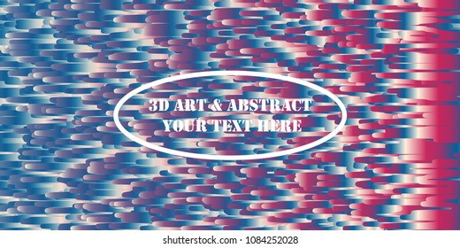 Abstract Background Texture And Minimal Covers Design. 3D Art & Abstract Your Text Here. Various Rounded Shapes In Color. For Card, Placards, Banners, Presentations. Vector Illustration. Eps 10.