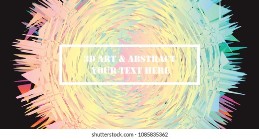 Abstract Background Texture And Minimal Covers Design. 3D Art & Abstract Your Text Here. Geometric Pattern Design Color. For Card, Placards, Banners, Presentations. Vector Illustration. Eps10.