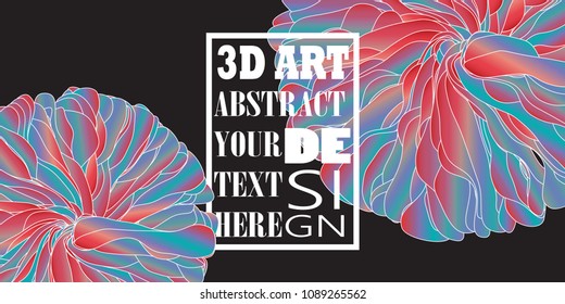 Abstract Background Texture And Minimal Covers Design. 3D Art & Abstract Your Text Here. Geometric Pattern Design Color. For Card, Placards, Banners, Presentations. Vector Illustration. Eps10.
