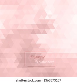 Abstract background with a texture of pink triangles. Empty space for text.