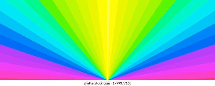 Abstract background texture with rainbow rays fractal sunburst vector illustration wallpaper backdrop pattern multicolor graphic design