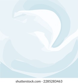 Abstract background texture of round shapes in trendy winter shades of light blue. Winter season