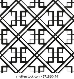 Abstract background texture with square tiles. Vector seamless pattern. 