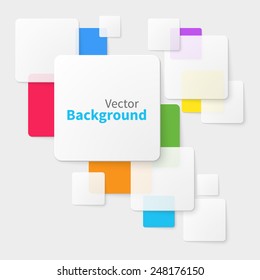 Abstract background and texture with squares. Template for advertising. Vector illustration. 