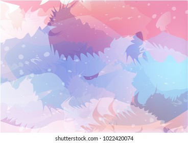 Abstract background texture style art vector watercolor pink blue purple pastel color tone