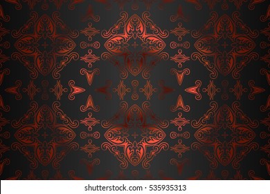abstract background texture tracery vintage retro pattern in shades of bronze
