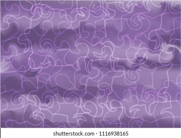 Abstract background texture vector crumpled fabric cloth or liquid waves line of folds idea design purple
