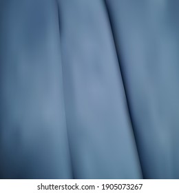 abstract background texture vector crumpled fabric cloth or liquid waves of folds idea design blue