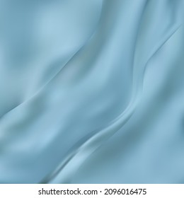 abstract background texture vector crumpled fabric cloth or liquid waves of folds idea design blue