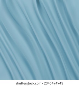 Textura de fondo abstracta vectorial tela de tela cruzada o ondas líquidas de pliegues idea diseño azul.