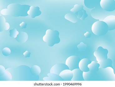 Abstract background texture wallpaper template with bright circle balloon bubbles glowing colorful shiny backdrop pattern seamless design vector illustration EPS10