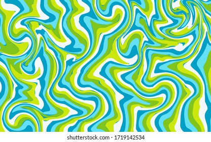 abstract background texture, wave pattern in yellow, blue, white, green and light blue for background