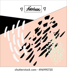 Abstract background with textured brush stroke