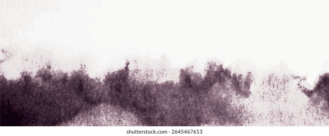 Abstract background with a textured, watercolor style. Black and white background with a soft, smoky effect. Monochrome background. Minimal watercolor paint texture background vector