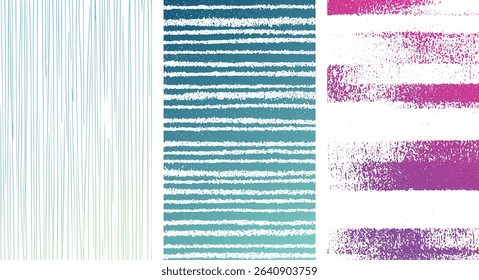 Abstract background textures in blue and purple colors featuring hand drawn line and brush stroke designs perfect for graphic design projects