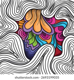 Diseño de texturas de fondo Abstractas con estilo Doodle