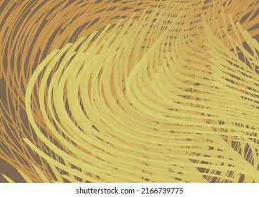 Abstract background or textures with golden lines. Twisted lines resembling a wood structure for interior solutions, textiles, fabric products, prints, wallpaper, fashion trends, decor, etc. Vector