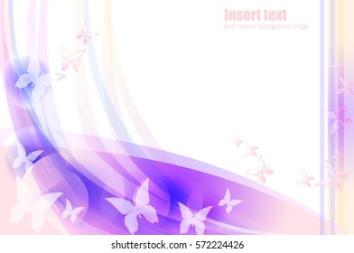 Abstract background that combines digital wave and butterfly
