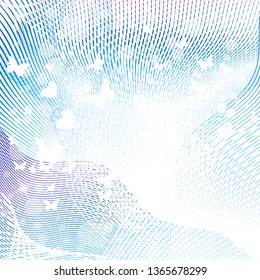 Abstract background of thin elegant lines