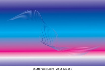 Abstract background with thin flowing lines, creating a sense of fluidity and motion. This vibrant and modern design is perfect for branding, digital art, presentations.