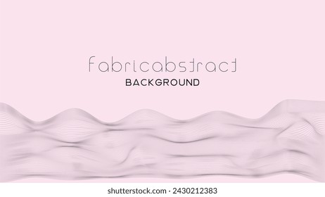 Abstract background with thin line waves like Soft and elegant fabric with abstract ones