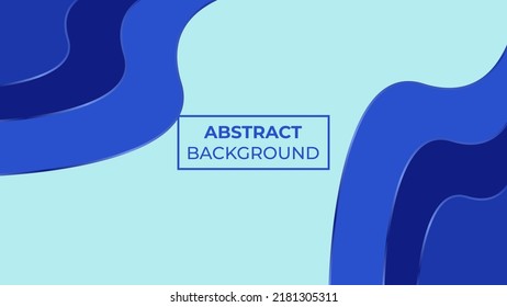Abstract Background with three colors and three waves like waves, easy to edit
