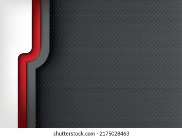 Abstract Background with Three Layered Stripes with Drop Shadows - Colored Illustration on Dark, Vector