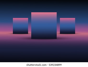 Abstract background with three sectors for presentation. Background for presentation with three blocks - vector.