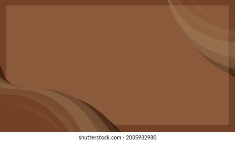 Abstract background with three-dimensional chocolate waves